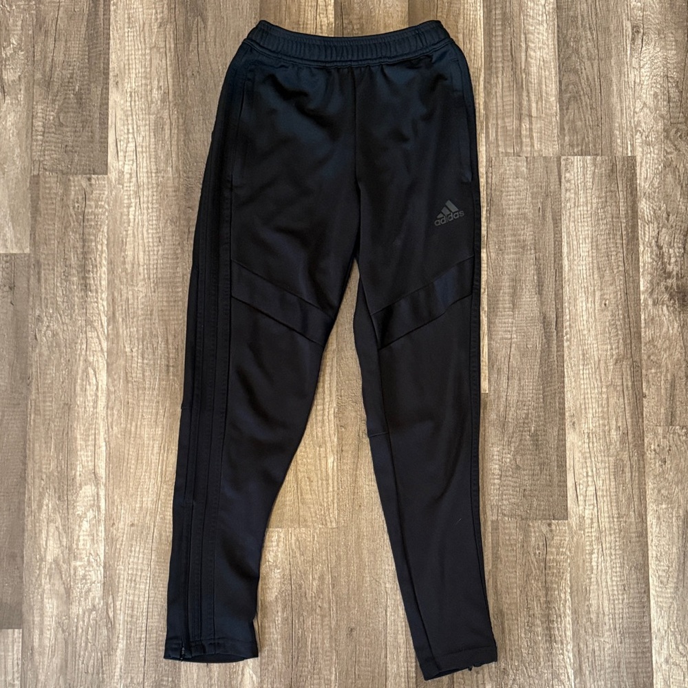 Adidas Kids Aeroready Black Joggers - M